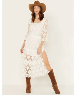 Shyanne Women's Diamond Embroidered Mesh Skirt -Country Clothing Store 2000386671 100 P2