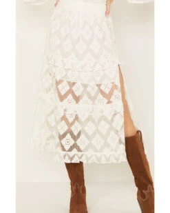 Shyanne Women's Diamond Embroidered Mesh Skirt -Country Clothing Store 2000386671 100 P4