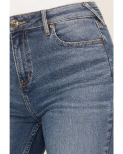 Cleo + Wolf Women's Juniper Medium Wash High Rise Slim Bootcut Jeans