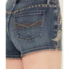 Idyllwind Women's Onslow Medium Wash Mid Rise Rebel Embellished Stretch Shorts -Country Clothing Store 2000386833 414 P4