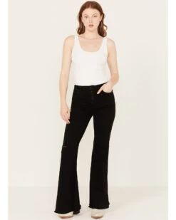 Shyanne Women's High Rise Destructed Super Flare Stretch Jeans -Country Clothing Store 2000386845 001 P1