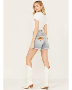 Driftwood Women's Desperado Light Wash Lulu Frayed Shorts 9 Driftwood Women's Desperado Light Wash Lulu Frayed Shorts -Country Clothing Store 2000387011 412 P3