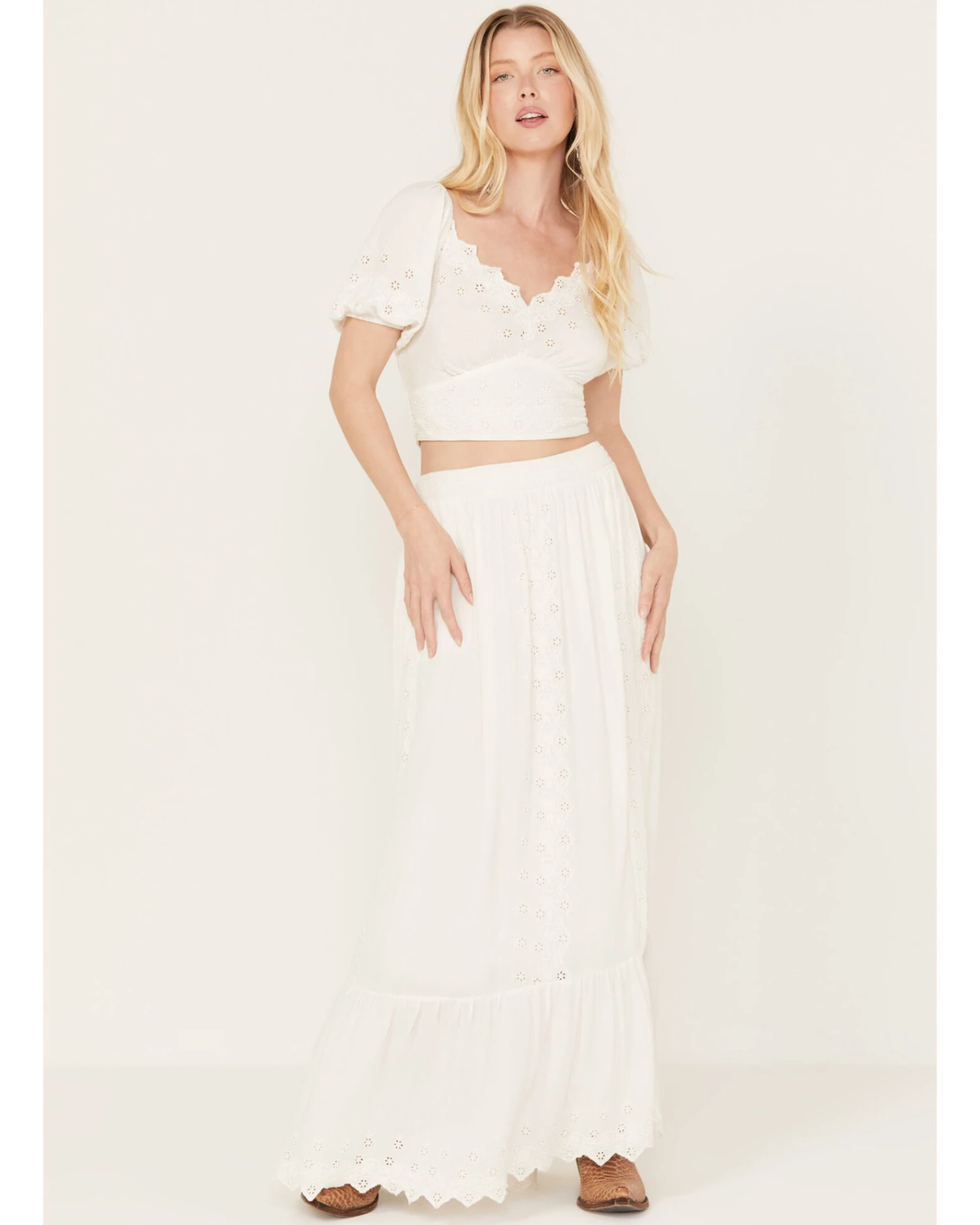 Idyllwind Women's Eyelet Maxi Skirt 4 Idyllwind Women's Eyelet Maxi Skirt - Image 2