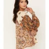 Free People Women's Gemini Pieced Western Blouse -Country Clothing Store 2000387361 295 P2