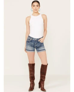 Grace In LA Women's Medium Wash Americana Horseshoe Jeans -Country Clothing Store 2000387379 414 P3