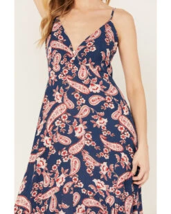 Wild Moss Women's Paisley Print High Low Maxi Dress -Country Clothing Store 2000387397 410 P3