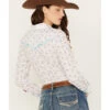 Rock & Roll Denim Women's Floral Long Sleeve Pearl Snap Western Shirt -Country Clothing Store 2000387593 100 P4