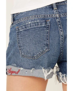 Lucky Brand Women's Medium Wash Seeing Stars Low Rise Distressed Shorts 8 Lucky Brand Women's Medium Wash Seeing Stars Low Rise Distressed Shorts -Country Clothing Store 2000388110 414 P4