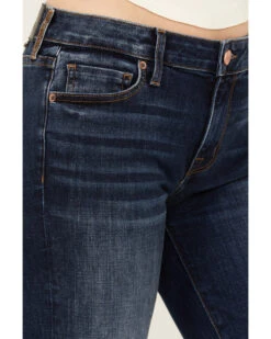 Mia And Moss Women's Spellbound Dark Wash Mid Rise Kick Flare Stretch Jeans -Country Clothing Store 2000389047 416 P2