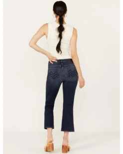 Mia And Moss Women's Spellbound Dark Wash Mid Rise Kick Flare Stretch Jeans -Country Clothing Store 2000389047 416 P3