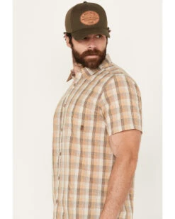 Cody James Men's Anderson Plaid Print Short Sleeve Button-Down Western Shirt -Country Clothing Store 2000389186 280 P2