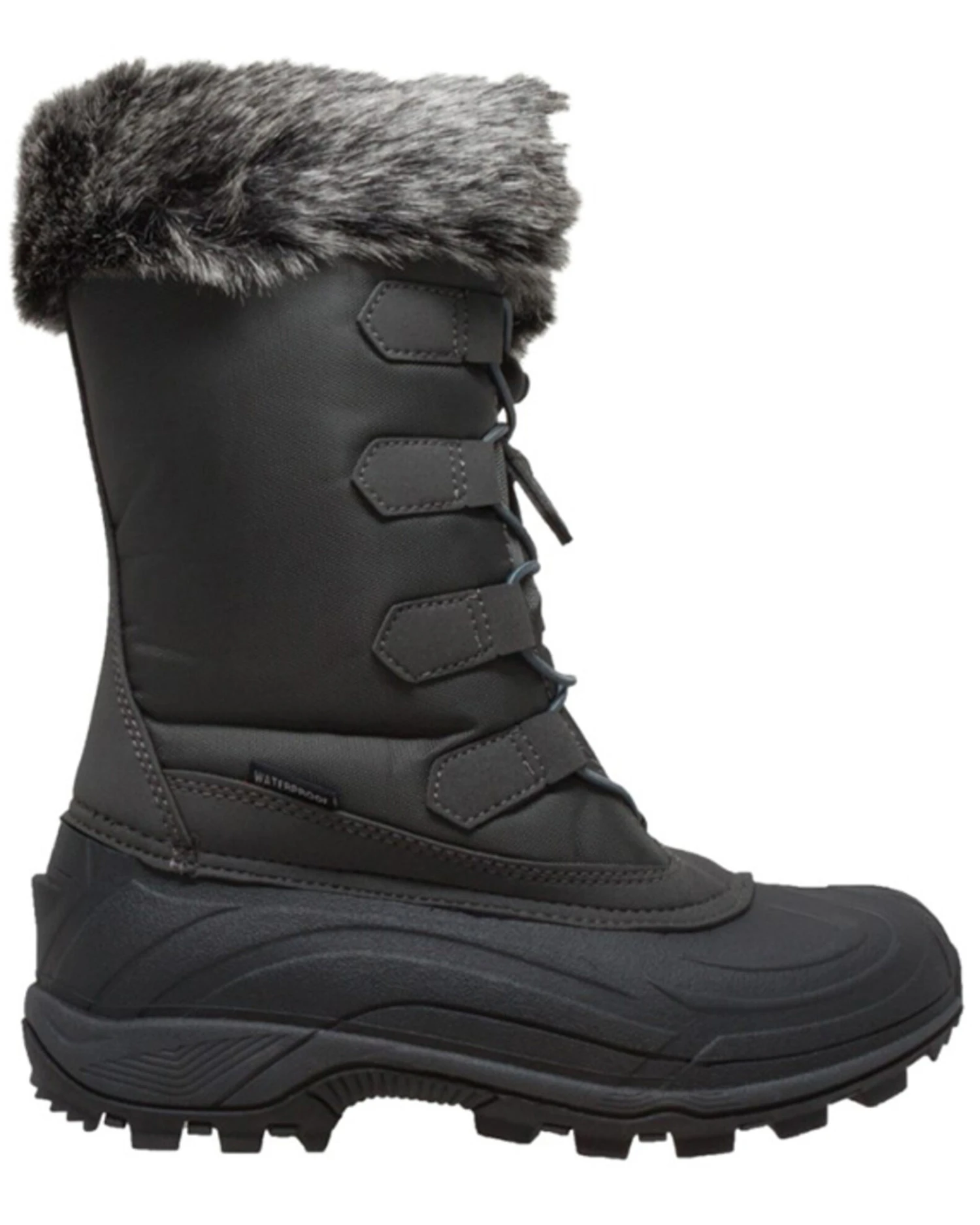 AdTec Women's Nylon Winter Work Boots - Round Toe 5 AdTec Women's Nylon Winter Work Boots - Round Toe - Image 3