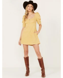 Free People Women's Cheyenne Denim Mini Dress -Country Clothing Store 2000392158 700 P1