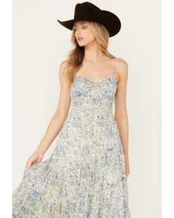 Free People Women's Sundrenched Floral Print Sleeveless Maxi Dress -Country Clothing Store 2000392162 400 P2