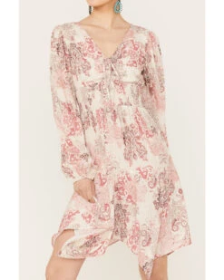 Beyond The Radar Women's Print Hanky Hem Dress 9 Beyond The Radar Women's Print Hanky Hem Dress -Country Clothing Store 2000392309 900 P3