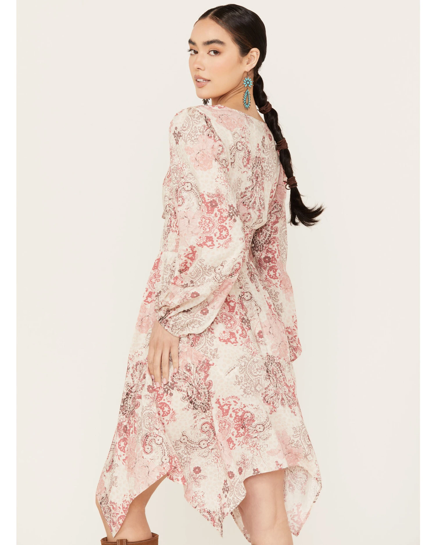 Beyond The Radar Women's Print Hanky Hem Dress 3 Beyond The Radar Women's Print Hanky Hem Dress