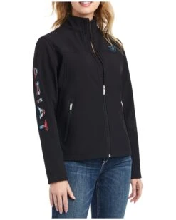 Ariat Women's Chimayo Solid Logo Softshell Jacket - Plus -Country Clothing Store 2000393261 001 P1