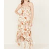 Wild Moss Women's Floral High Low Hem Dress -Country Clothing Store 2000393335 103 P1