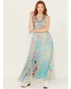 Johnny Was Women's Forever Flower Mesh Maxi Dress -Country Clothing Store 2000393531 900 P2