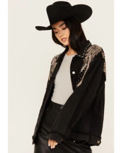 POL Women's Embroidered Denim Jacket -Country Clothing Store 2000395997 001 P2