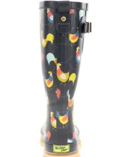 Western Chief Women's Chicken Print Tall Rain Boots - Round Toe -Country Clothing Store 2000397035 022 P5