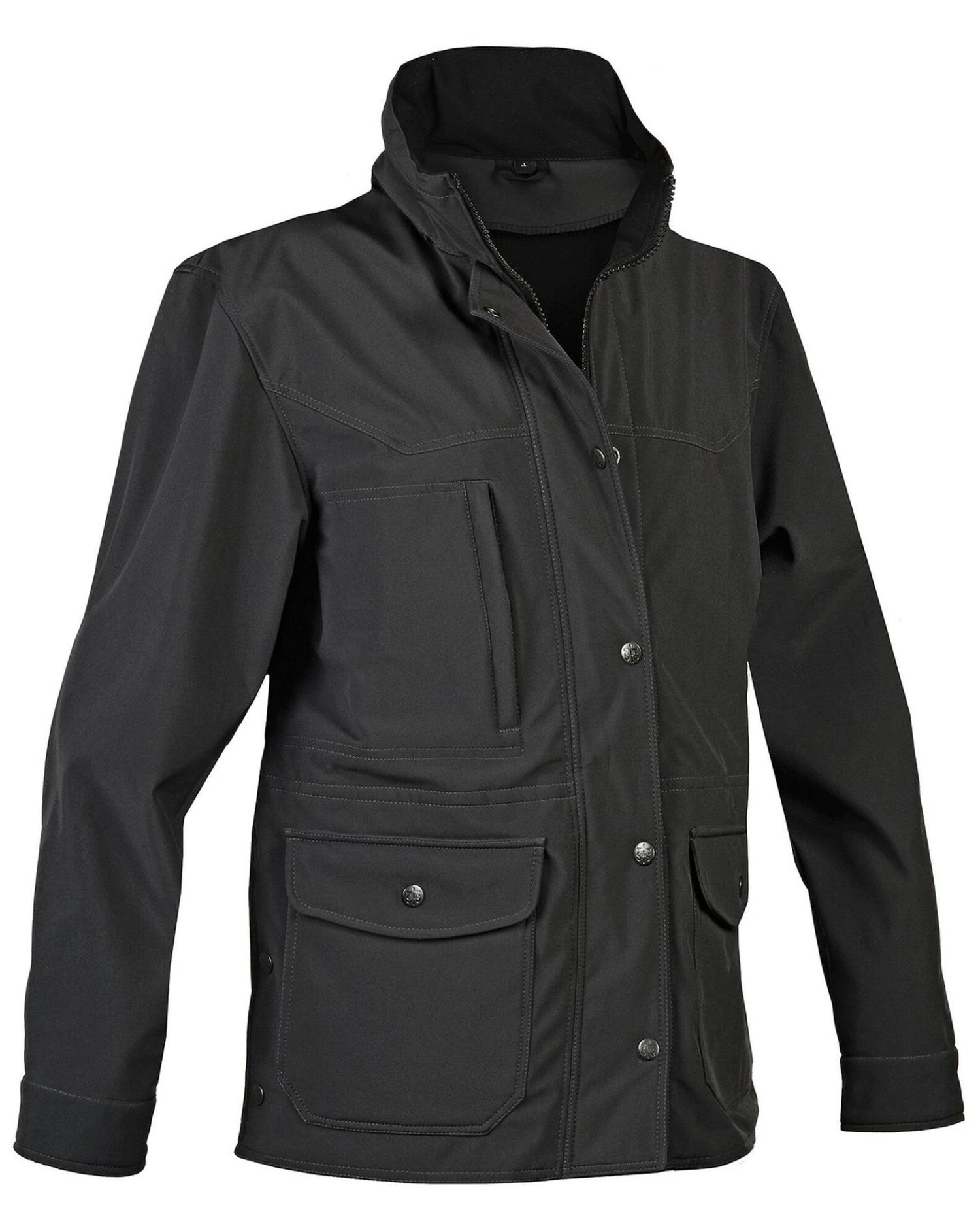 STS Ranchwear Women's Brazos Softshell Black Barn Jacket 5 STS Ranchwear Women's Brazos Softshell Black Barn Jacket - Image 3