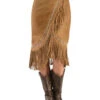 Kobler Leather Women's Yuma Fringe Suede Skirt -Country Clothing Store 225J33 38 P1