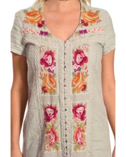 Johnny Was Women's Karlotta Button Down Tunic -Country Clothing Store 356V42 12 D2