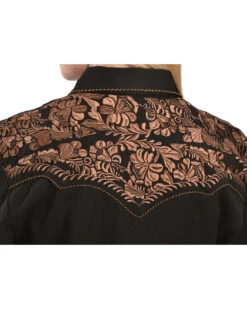 Scully Women's Floral Embroidered Western Shirt -Country Clothing Store 658137 89 D1
